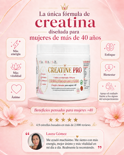 Creatina + Vitaminas B6, B12 + Colágeno