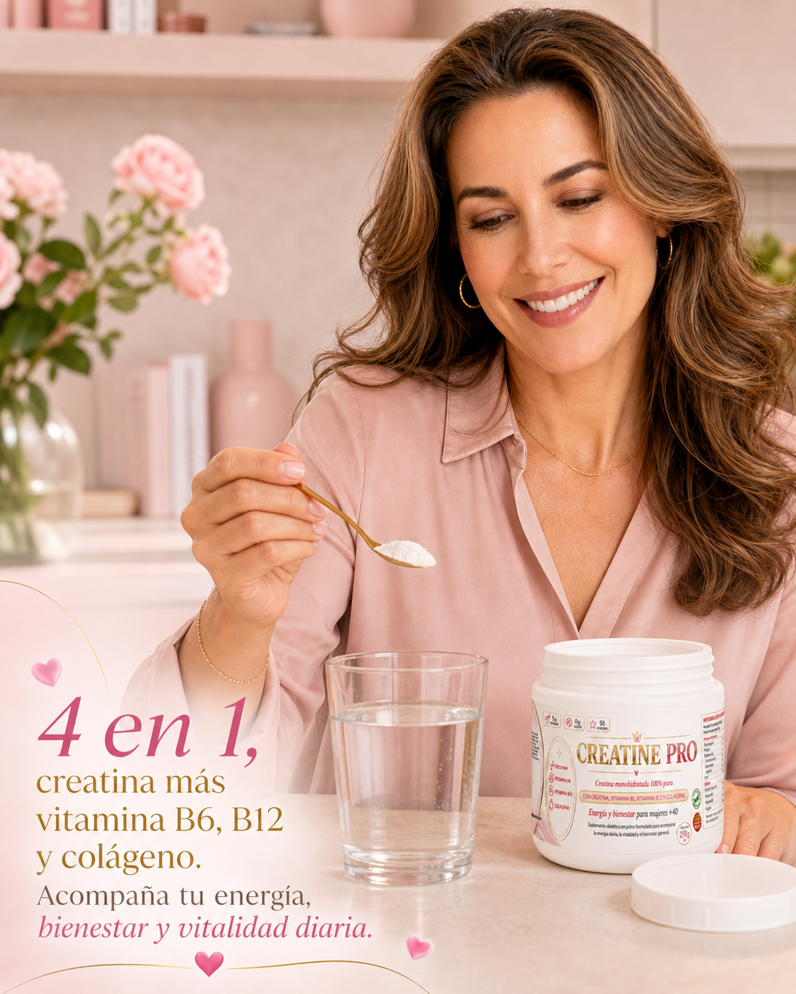 Creatina + Vitaminas B6, B12 + Colágeno